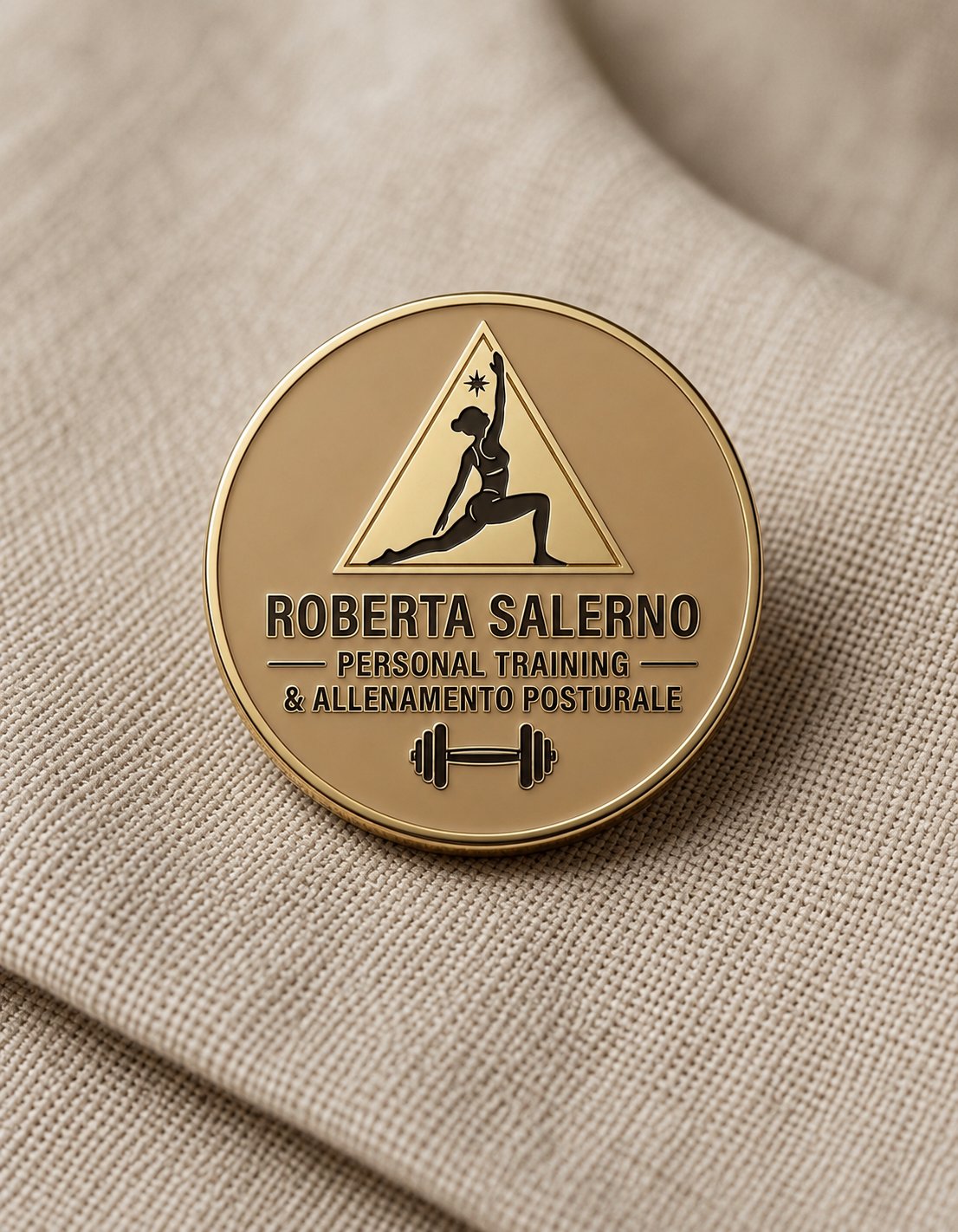 Roberta Salerno durante una sessione di allenamento